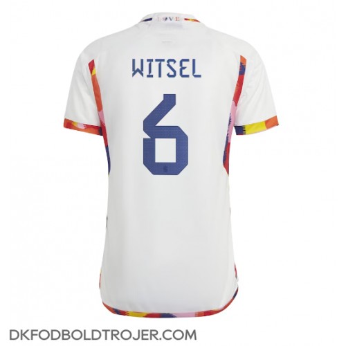 Billige Belgien Axel Witsel #6 Udebane Fodboldtrøjer VM 2022 Kortærmet